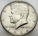 1/2 Dolara Half Dollar SREBRO 1964 Kennedy SREBRO