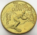 2 zł, złote 1998 Nagano