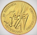 2 zł, złote 1998 Niepodległość