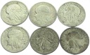 LOT 6 x 2 zł Głowa kobiety, INWESTYCJA AG SREBRO