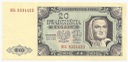 1948 20 zł Dwadzieścia Złotych, seria HS, stan 3