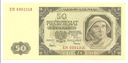 1948 50 zł Pięćdziesiąt Złotych, seria EM stan 2-