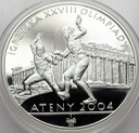 10 zł złotych 2004 Ateny Szermierka