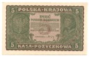 1919 5 Pięć Marek Polskich II Serja DO, stan 2