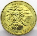 2 zł, złote 1998 Adam Mickiewicz
