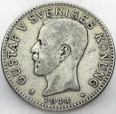 Szwecja, 2 Korony Kronor 1914, Gustaf V, SREBRO