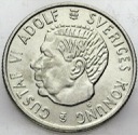 Szwecja, 2 Korony Kronor 1957, Gustaf VI, SREBRO