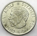 Szwecja, 2 Korony Kronor 1961, Gustaf VI, SREBRO