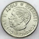 Szwecja, 2 Korony Kronor 1966, Gustaf VI, SREBRO