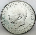 Szwecja, 10 Koron Kronor 1972, Gustaf VI, SREBRO