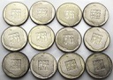 LOT 12 x 200 zł 1974 XXX lat PRL INWESTYCJA SREBRO