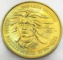 2 zł, złote 1998 Adam Mickiewicz