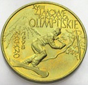 2 zł, złote 1998 Igrzyska Olimpijskie Nagano