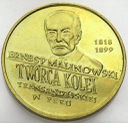2 zł, złote 1999 Ernest Malinowski Peru