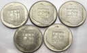 LOT 5 x 200 zł 1974 XXX lat PRL INWESTYCJA SREBRO