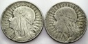 LOT 2 x 5 zł Głowa kobiety, INWESTYCJA AG SREBRO