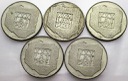 LOT 5 x 200 zł 1974 XXX lat PRL INWESTYCJA SREBRO