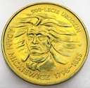2 zł, złote 1998 Adam Mickiewicz