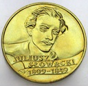 2 zł, złote 1999 Juliusz Słowacki