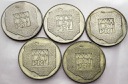 LOT 5 x 200 zł 1974 XXX lat PRL INWESTYCJA SREBRO