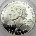 1 Dolar One Dollar 1993 Thomas Jefferson