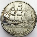 5 zł złotych 1936 Żaglowiec Żaglówka Statek
