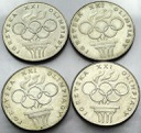 LOT 4 x 200 zł 1976 OLIMPIADA INWESTYCJA SREBRO