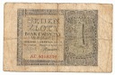 1941 1 zł Jeden Złoty, seria AE, stan 5