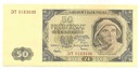 1948 50 zł, Pięćdziesiąt Złotych, seria DT stan 2-