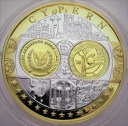 Wspólna Waluta Euro Cypr 1, SREBRO Ag999 18g, 40mm