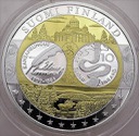 Wspólna Waluta Euro Finlandia, SREBRO Ag999, 18g