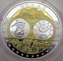 Wspólna Waluta Euro Grecja, SREBRO Ag999 18g, 40mm