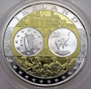 Wspólna Waluta Euro Irlandia, SREBRO Ag999, 40mm