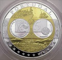 Wspólna Waluta Euro Portugalia, SREBRO Ag999, 40mm