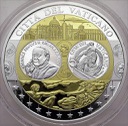 Wspólna Waluta Euro Watykan, SREBRO Ag999, 40mm