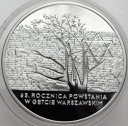 20 zł złotych 2008 Powstanie Getto Warszawskie