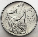 5 zł, pięć złotych z Rybakiem 1974 Rybak