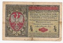 1917 1/2 mkp pół marki polskiej, seria B Generał 4