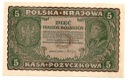 1919 5 Pięć Marek Polskich II Serja CW, stan 1-