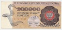 1989 200000 zł złotych Warszawa, seria E stan 3