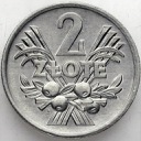 2 zł, dwa złote 1970 Jagody, Jagódki