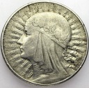 10 zł złotych 1933 Głowa kobiety, babka, Polonia