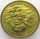 2 zł, złote 1998 Adam Mickiewicz