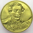 2 zł, złote 1999 Juliusz Słowacki
