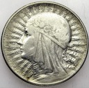 5 zł złotych 1933 Głowa kobiety, Polonia, babka