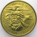 2 zł, złote 1998 Adam Mickiewicz