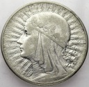 10 zł złotych 1932 Głowa kobiety, babka, Polonia