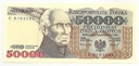 1989 50000zł złotych Staszic, seria E