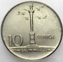 10 zł złotych 1966 MAŁA Kolumna Zygmunta