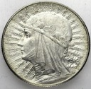 5 zł złotych 1933 Głowa kobiety, Polonia, babka